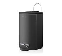 Papelera de baño TUBO, 3 l, negro, Blomus