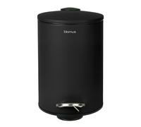 Papelera de baño TUBO, 3 litros, negro, Blomus