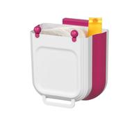 Papelera De Basura Sobre Puerta Contenedor Plegable De Silicona 10 L Que | Papelera En Pared Para el hogar, restaurante, panadería, baño y cafetería