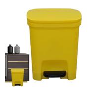 Papelera de cocina Step-On-Basura Pedal, manos libres, resistente a olores | Basurero de cocina con tapa suave cierre para oficina en casa apartamento dormitorio baño sala de estar lavadero