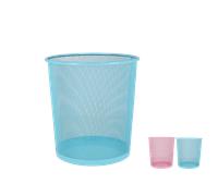 PAPELERA DE METAL 9L 23,50x23,50x26,50 cm 2 ST, UD