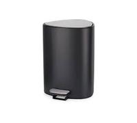 Joseph Joseph Cubo de pedal EasyStore 5 L – Tapa de cierre suave, interior extraíble, negro mate