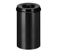 Papelera de seguridad, acero, autoextinguible capacidad 20 l, H x Ø 426 x 260 mm