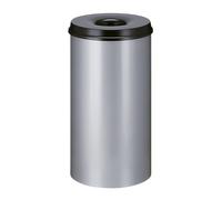 Papelera de seguridad, acero, autoextinguible capacidad 50 l, H x Ø 625 x 335 mm
