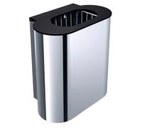 Papelera emco system2, 30 litros, cromada, modelo de pared, 355300102