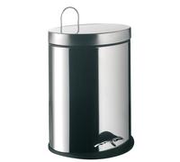 Papelera emco system2, tapa y pedal, ovalada, 5l, acero inoxidable, 355300004