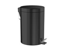 Papelera emco system2, tapa y pedal, redonda, 5 litros, 355313300, Color: negro