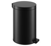 Papelera KEUCO PLAN modelo de suelo, con tapa, 04988370000, Color: Negro Mate