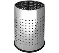 Papelera Metalica Gy9903 Perforada Cromada 250 X 325 Mm