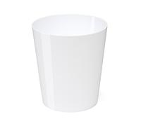 Papelera Osco "Hi Gloss" fuerte plástico papelera, Blanco