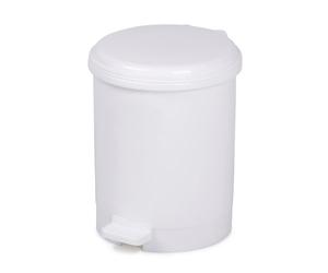Papelera plastico con tapa pedal cep 91978 20 litros blanca