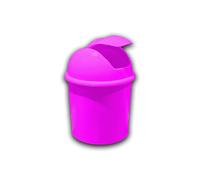 Papelera PRAXTON PVC Con Tapa Fucsia