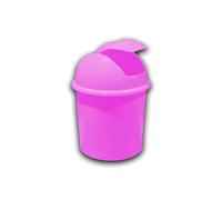 Papelera PRAXTON PVC Con Tapa Rosa