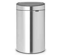 Papelera superior con tapa táctil TOUCH BIN NEW 40 l, antihuellas, acero mate, Brabantia