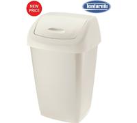 Papelera Tontarelli 50L Aurora - Color Crema | Cubos de Basura y Reciclaje