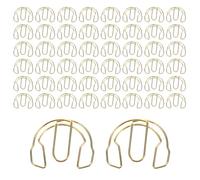 Paper Clips - 50 piezas Fancy Metal Gold Headphone Shape Holder - Small Paper Clip,for Home Teacher Student Office School Box Organizer Drawer
