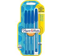 Paper Mate 1956711 Inkjoy 100 - Bolígrafo de punta fina (4 unidades), color azul