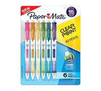 Paper Mate Clearpoint - L pices mec nicos, HB #2 plomo (0,7 mm), varios colores de barril, 6 unidades