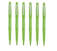 Paper Mate Flair - Rotulador de punta media (6 unidades), color verde lima