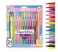 Paper-Mate Rotuladores de fieltro Candy POP, punta mediana (0,7mm), colores surtidos, paquete 24