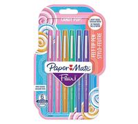 Paper Mate Flair Rotuladores de fieltro Candy POP | punta mediana (0,7mm) | colores surtidos | paquete de 6