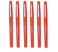 Paper Mate Flair - Rotuladores de punta media (6 unidades), color rojo