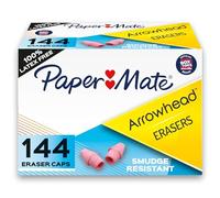 Paper Mate Flecha, goma de borrar con tapa rosa, 144 unidades (73015)