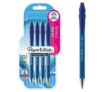 Paper Mate FlexGrip bolígrafos de gel | 0,7 mm | Tinta azul | 4 unidades