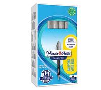 Paper Mate Flexgrip Elite bolígrafo retráctil, punta mediana (1,4 mm), negro, caja de 12