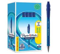 Paper-Mate bolígrafo retráctil Flexgrip Ultra punta mediana (1,0 mm) azul caja de 36