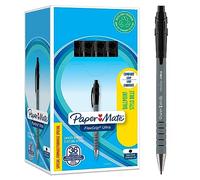 Paper-Mate bolígrafo retráctil Flexgrip Ultra punta mediana (1,0 mm) negro caja de 36