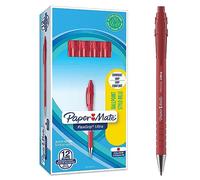 Paper-Mate bolígrafo retráctil Flexgrip Ultra punta mediana (1,0 mm) rojo caja de 12
