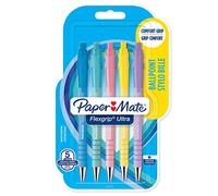 Paper-Mate bolígrafos Flexgrip Ultra retráctiles pastel punta 1,0 mm tinta azul paquete de 5