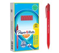 Paper Mate InkJoy 100RT Bolígrafos retráctiles | Punta mediana (1,0 mm) | Rojo | 20 unidades