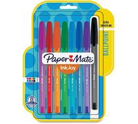 Paper Mate InkJoy 100ST Bol grafos de punta media, tinta surtida, paquete de 8 (1945932)