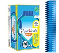 Paper-Mate Bolígrafo con capuchón InkJoy 100ST punta mediana (1,0 mm) azul caja de 50