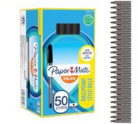 Paper-Mate Bolígrafos InkJoy 100 – Negro punta media – 50 piezas