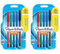Paper Mate InkJoy 100ST bolígrafos | punta fina (0,7 mm) | colores surtidos clásicos | paquete de 10