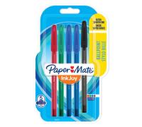 Paper Mate InkJoy 100ST bolígrafos | punta fina (0,7 mm) | colores surtidos clásicos | paquete de 5