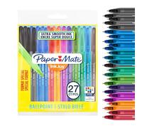 Paper Mate InkJoy 100ST bolígrafos | punta mediana (1,0 mm) | colores fantasía surtidos | paquete de 27