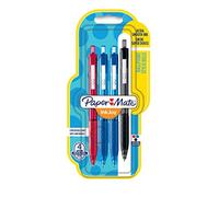 Paper Mate InkJoy 300RT bolígrafo retráctil, punta media de 1 mm y colores estándares surtidos, paquete de 4 (1956567)