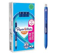 Paper Mate InkJoy bolígrafo de gel | punta media (0,7mm) | azul oscuro | caja de 12