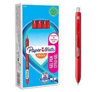 Paper Mate InkJoy bolígrafo de gel | punta media (0,7mm) | rojo | caja de 12