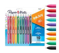 Paper Mate InkJoy - Bolígrafos de gel | Colores de tinta vibrantes surtidos | Para escribir, colorear y escribir en diario | Punta media (0.7 mm) | 10 unidades