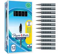 Paper Mate, paquete de 12 bolígrafos Flexgrip Ultra con mecanismo de clic, colo
