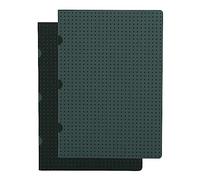 Paper-Oh Cahier Circulo - Noir sur Gris / Gris sur Noir - A5 - Non ligné - 80 p.
