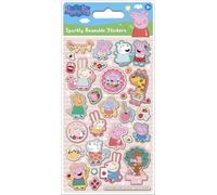 Paper Projects- Peppa Pig-Pegatinas Brillantes de Verano | Producto Oficial | Reutilizable en Superficies no porosas, Color Rosa (01.70.06.185)