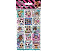 Paper Projects Surprise L.O.L. ¡Sorpresa Pegatinas Brillantes con Leyendas | Producto Oficial | Reutilizables en Superficies no porosas, Color Blanco, 19.5cm x 9.5cm (01.70.06.165)