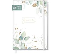 paper&you® Dotted Journal punteado A5 con banda elástica [pan de oro] 156 páginas - cuaderno a puntos, diario - sostenible & respetuoso con el clima