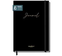 paper&you® JournalA5 dotted - Cuaderno con puntos "Black Edition"